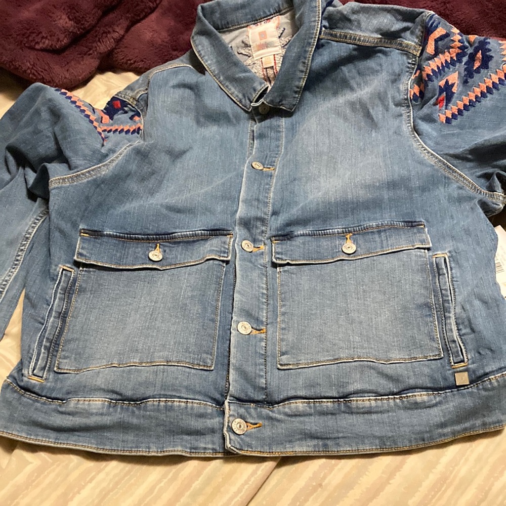 NWT lularoe Kenny short jean jacket size 3x